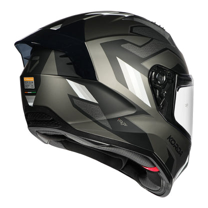 Korda Evo Orcus Matt White Grey Full Face - Helmet