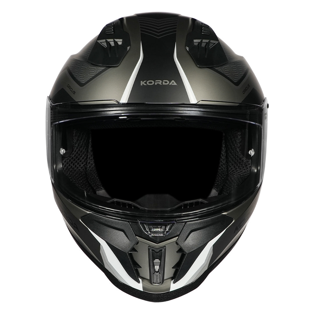 Korda Evo Orcus Matt White Grey Full Face - Helmet