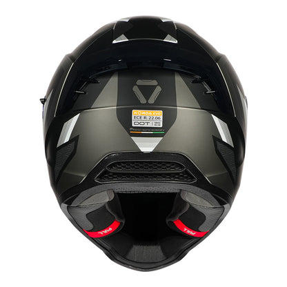 Korda Evo Orcus Matt White Grey Full Face - Helmet