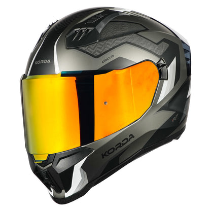 Korda Evo Orcus Matt White Grey Full Face - Helmet