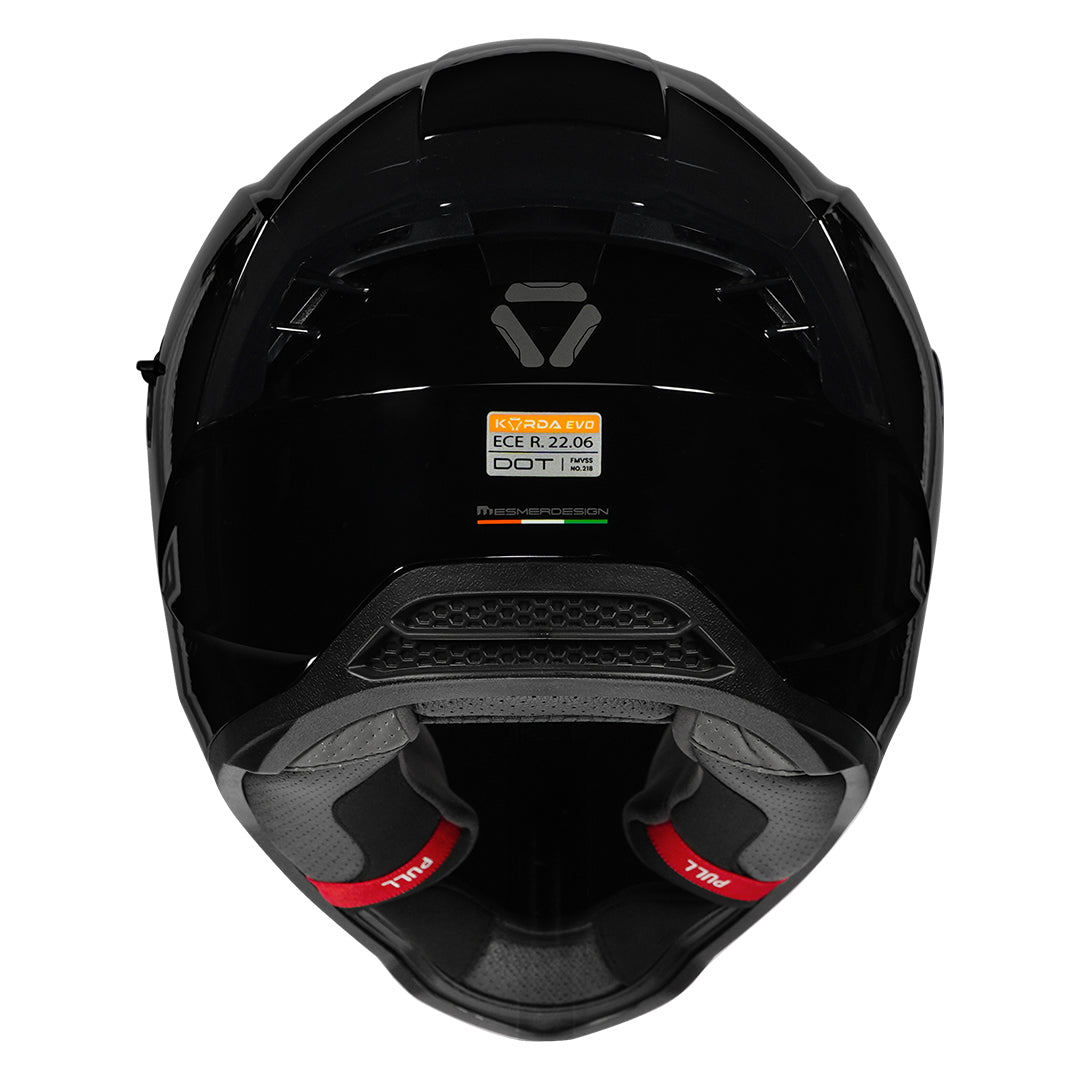 Korda Evo Solid Gloss Black Full Face - Helmet