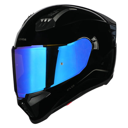 Korda Evo Solid Gloss Black Full Face - Helmet