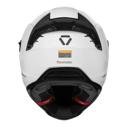 Korda Evo Solid Gloss White Full Face - Helmet