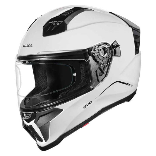 Korda Evo Solid Gloss White Full Face - Helmet