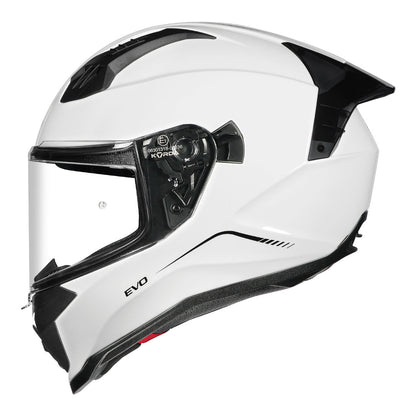 Korda Evo Solid Gloss White Full Face - Helmet