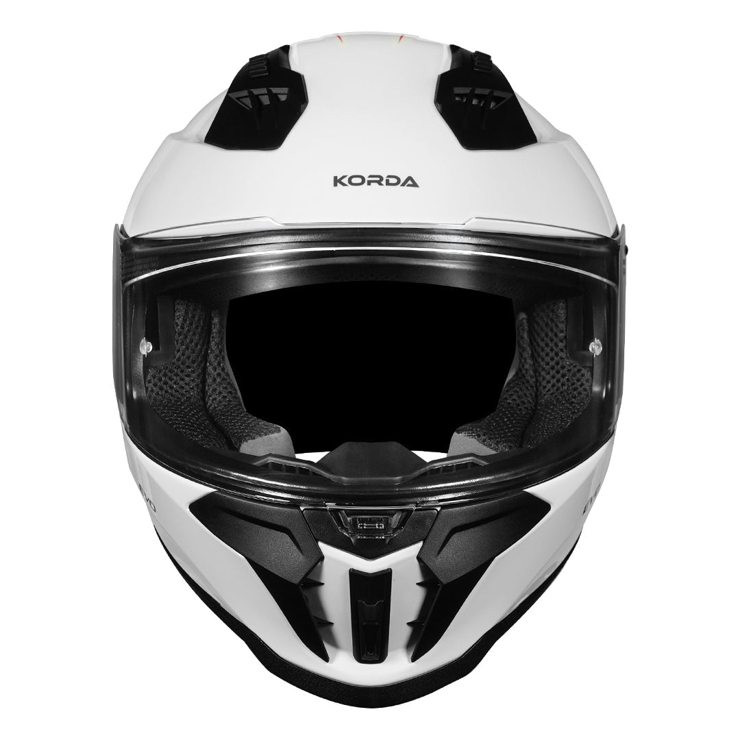 Korda Evo Solid Gloss White Full Face - Helmet