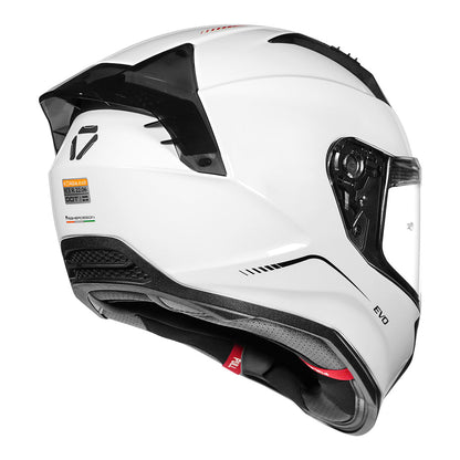 Korda Evo Solid Gloss White Full Face - Helmet