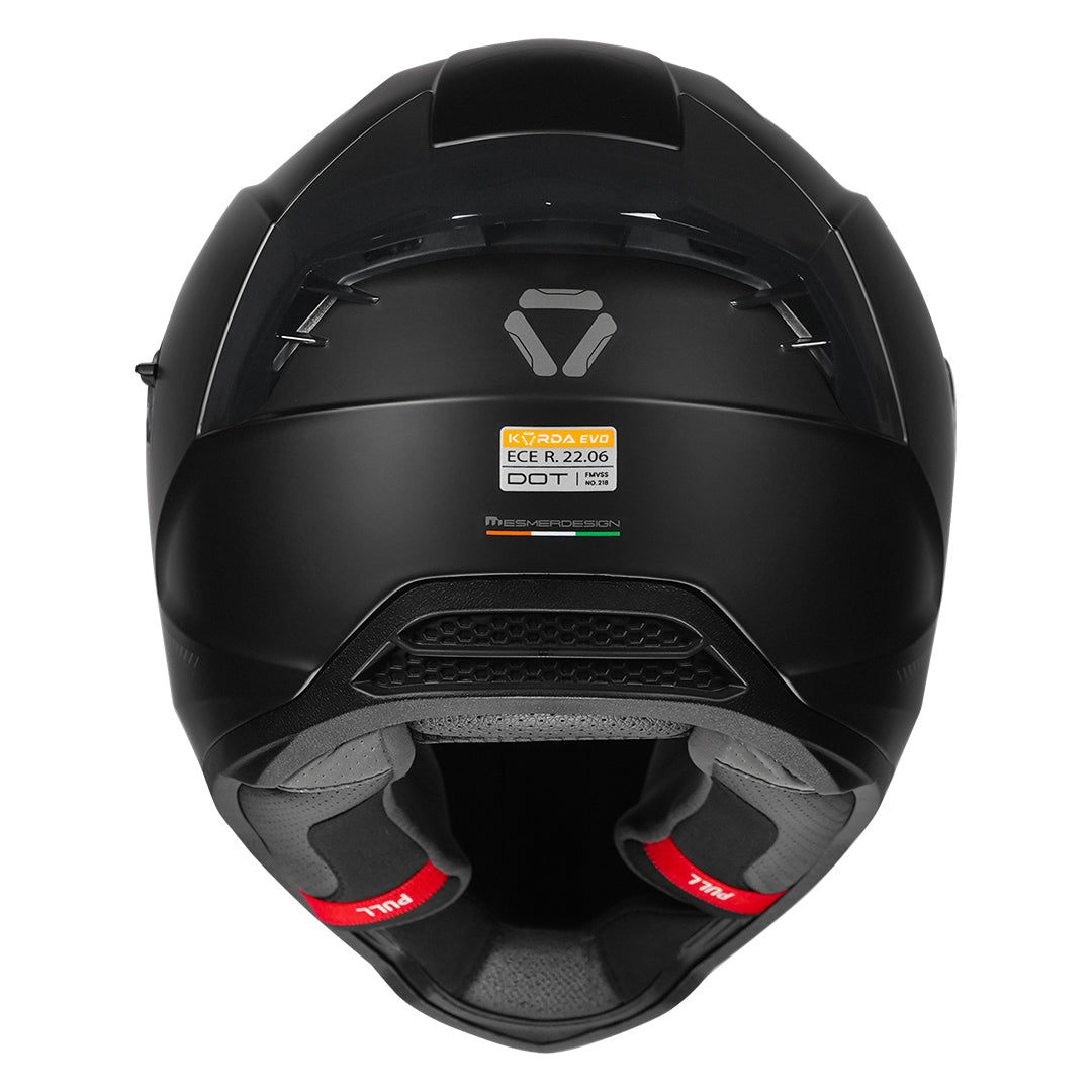 Korda Evo Solid Matt Black Full Face - Helmet