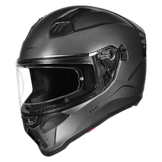 Korda Evo Solid Matt Grey Full Face - Helmet