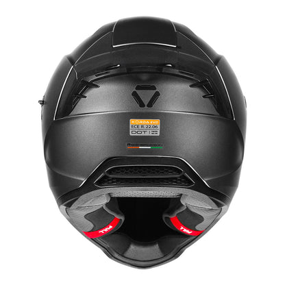 Korda Evo Solid Matt Grey Full Face - Helmet