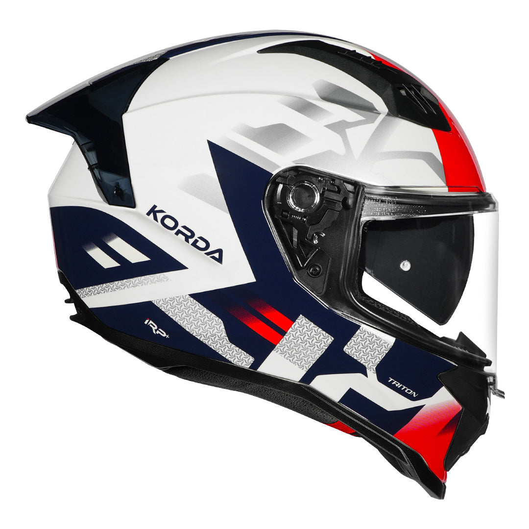 Korda Evo Triton Gloss White Red Full Face - Helmet