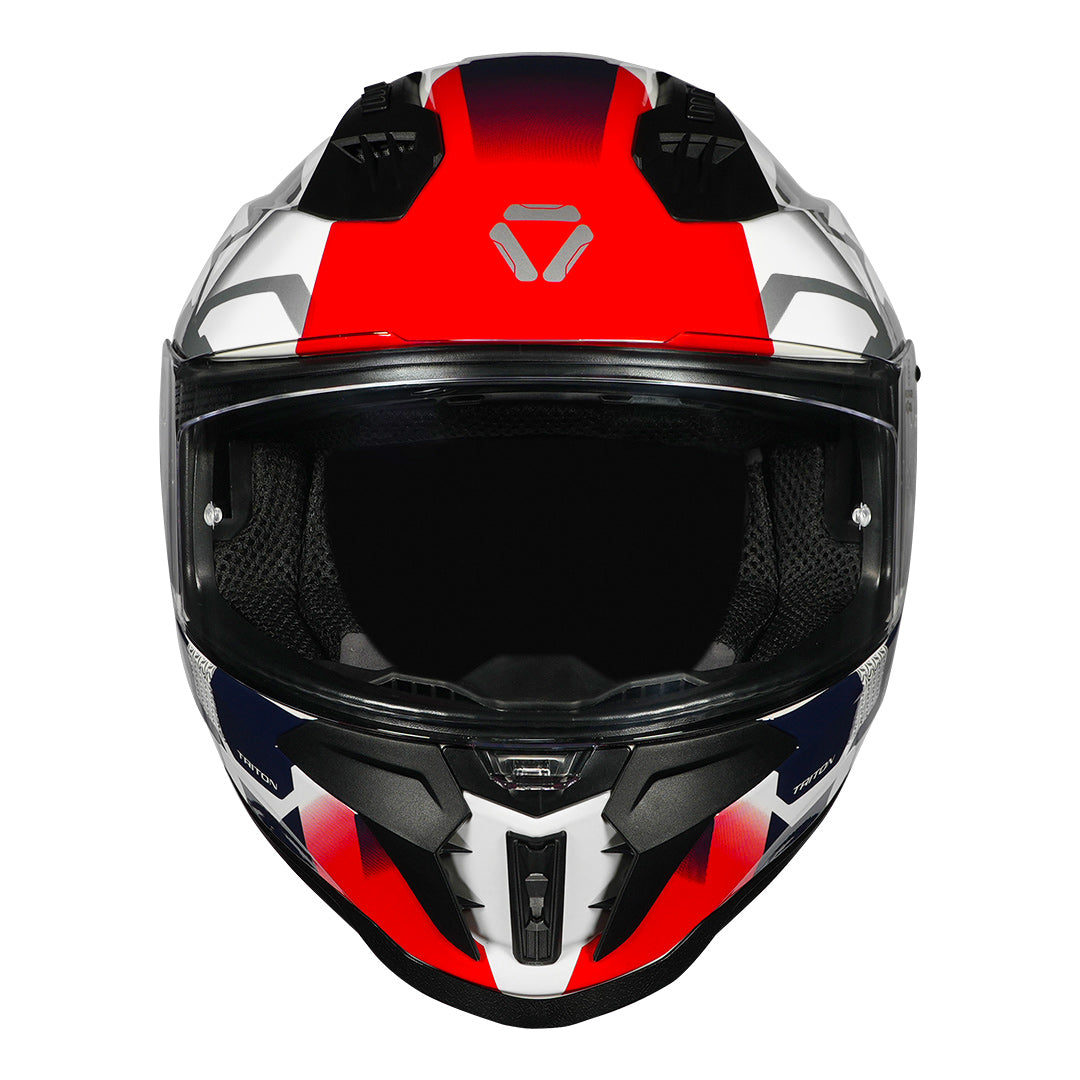 Korda Evo Triton Gloss White Red Full Face - Helmet