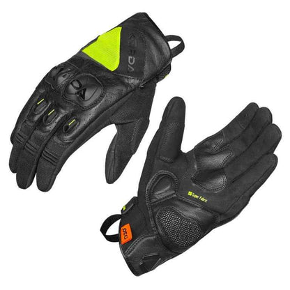 Korda Hybrid Riding Gloves-Black Fluorescent Yellow