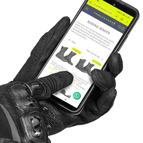 Korda Hybrid Riding Gloves-Black Red