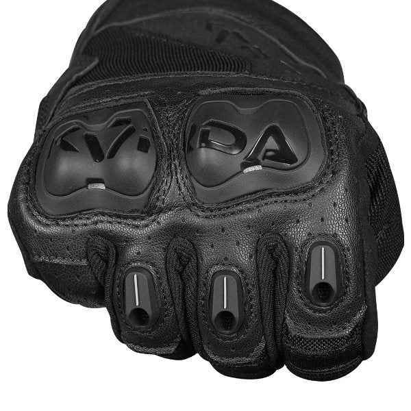 Korda Hybrid Riding Gloves-Black Fluorescent Yellow