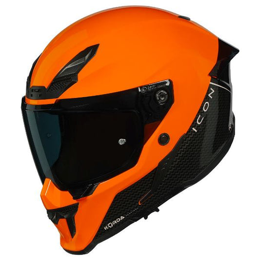 Korda Icon Duo Helmet (Gloss Black & Orange)