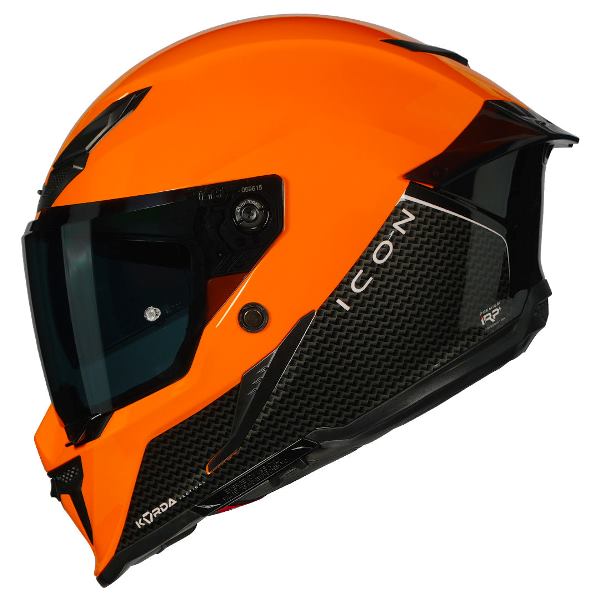 Korda Icon Duo Helmet (Gloss Black & Orange)