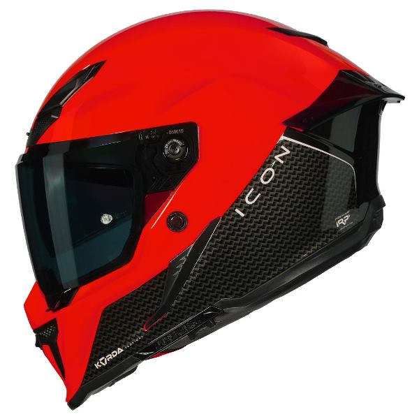Korda Icon Duo Helmet (Gloss Black & Red)
