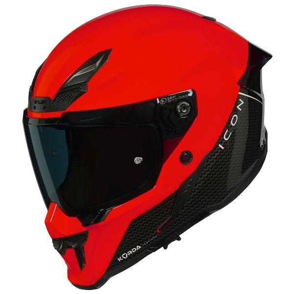 Korda Icon Duo Helmet (Gloss Black & Red)