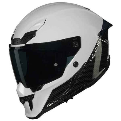 Korda Icon Duo Helmet (Gloss Black & White)