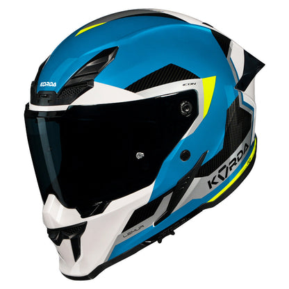Korda Icon Lemur Helmet (Gloss White & Blue)