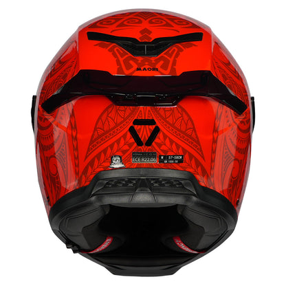 Korda Icon Maori Gloss Red Full Face - Helmet