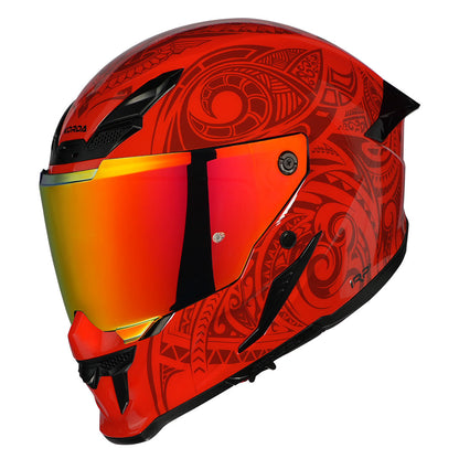 Korda Icon Maori Gloss Red Full Face - Helmet