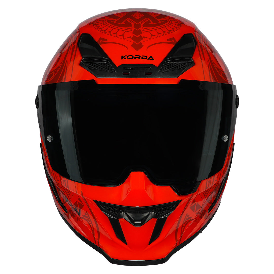 Korda Icon Maori Gloss Red Full Face - Helmet