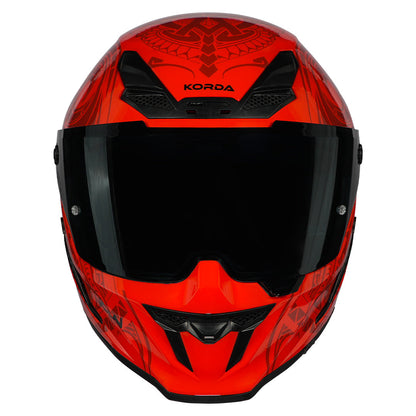 Korda Icon Maori Gloss Red Full Face - Helmet