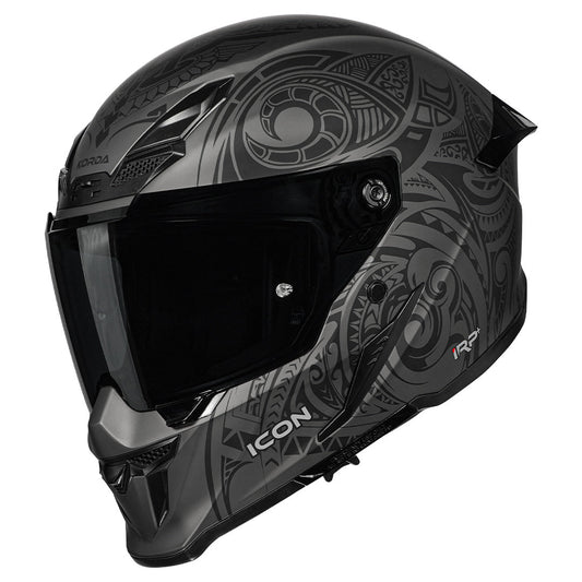 Korda Icon Maori Matt Grey Full Face - Helmet