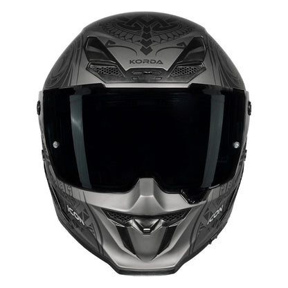 Korda Icon Maori Matt Grey Full Face - Helmet