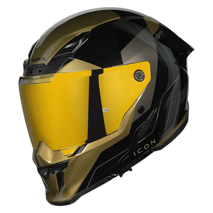 Korda Icon NYX Gloss Black & Gold Full Face - Helmet