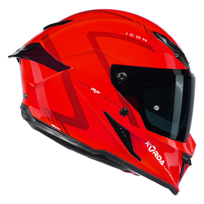 Korda Icon Nero Helmet (Gloss Red)