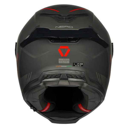 Korda Icon Nero Helmet (Matt Grey & Red)