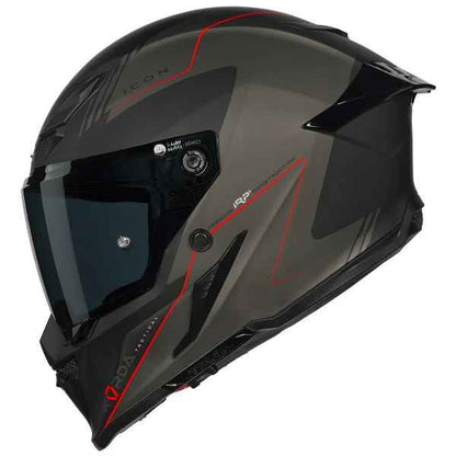 Korda Icon Nero Helmet (Matt Grey & Red)