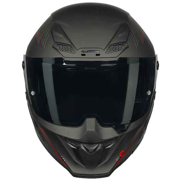 Korda Icon Nero Helmet (Matt Grey & Red)