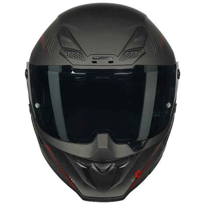 Korda Icon Nero Helmet (Matt Grey & Red)