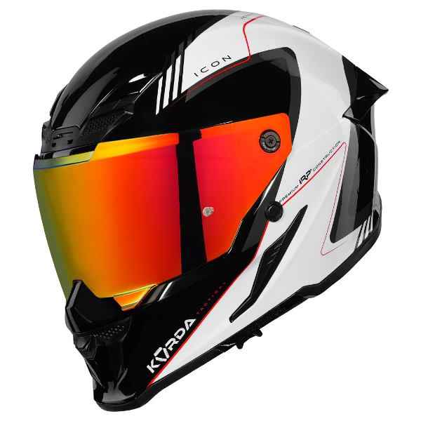 Korda Icon Nero Helmet (Gloss Red & White)