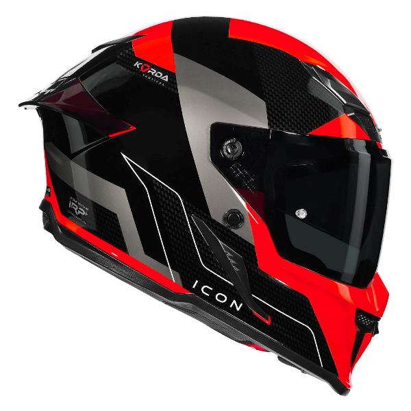 Korda Icon Nyx Helmet (Gloss Black & Red)