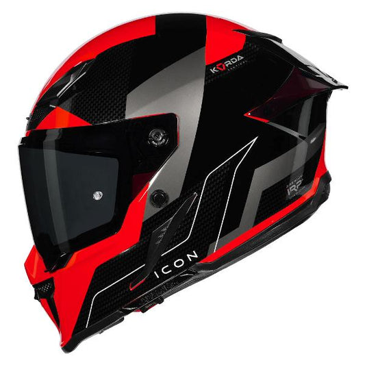 Korda Icon Nyx Helmet (Gloss Black & Red)