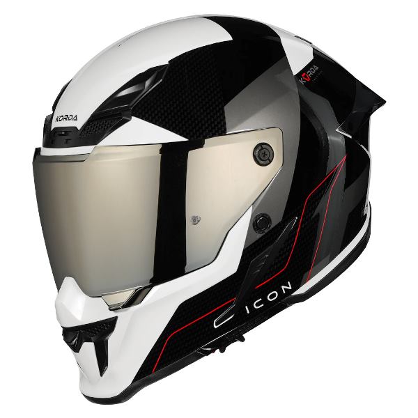 Korda Icon Nyx Helmet (Gloss Black & White)