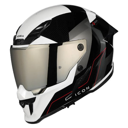 Korda Icon Nyx Helmet (Gloss Black & White)
