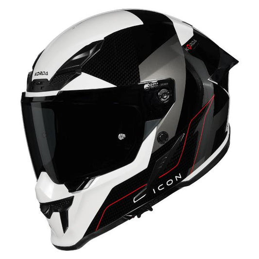 Korda Icon Nyx Helmet (Gloss Black & White)