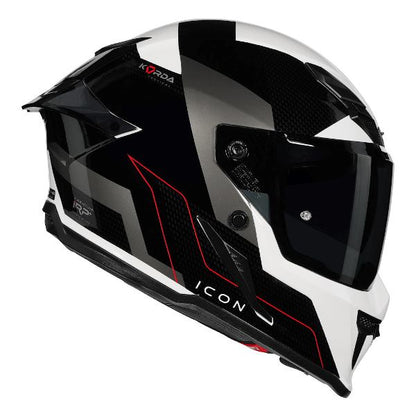 Korda Icon Nyx Helmet (Gloss Black & White)