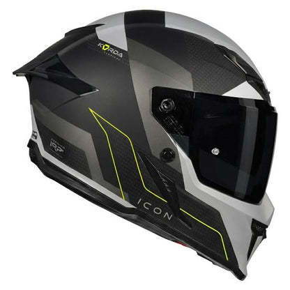 Korda Icon Nyx Helmet (Matt Grey & Fluorescent Yellow)
