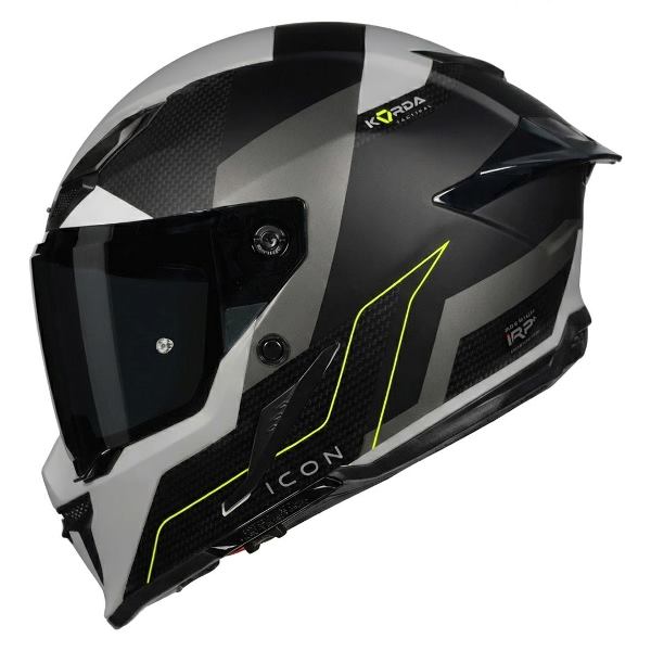 Korda Icon Nyx Helmet (Matt Grey & Fluorescent Yellow)