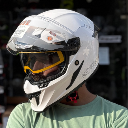 Korda Icon Solid Gloss White Helmet