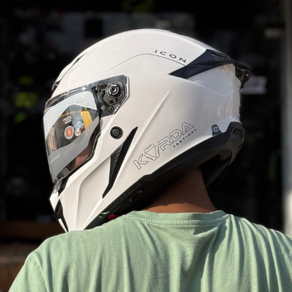 Korda Icon Solid Gloss White Helmet