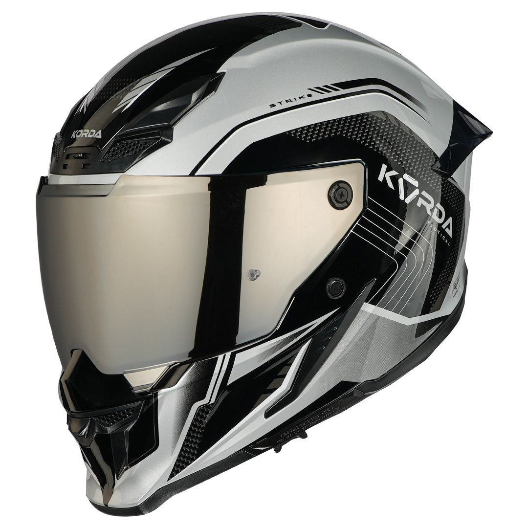 Korda Icon Strike Gloss Grey Full Face - Helmet