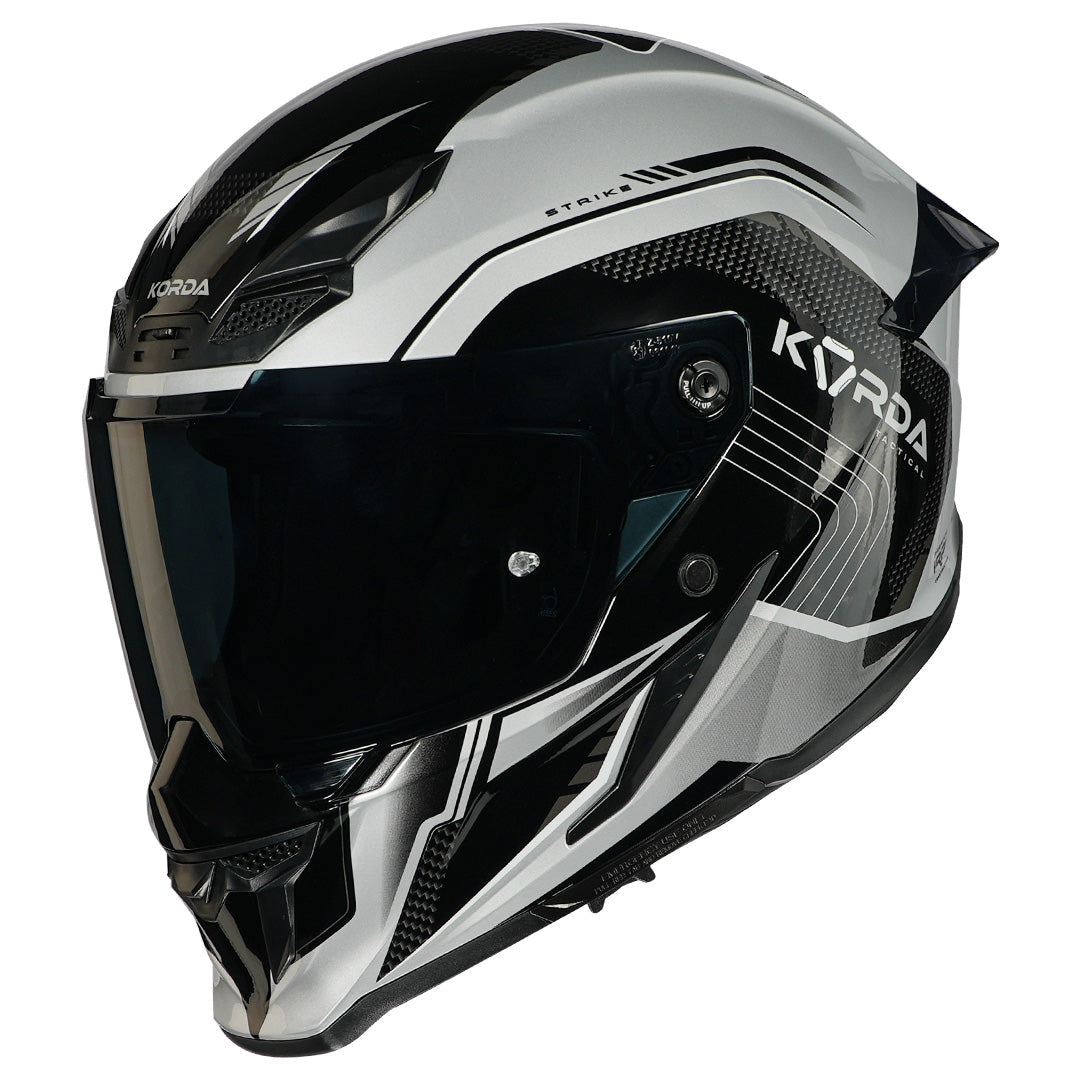 Korda Icon Strike Gloss Grey Full Face - Helmet
